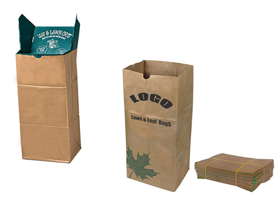 Kundenspezifischer Logo Lawn Paper Bags 30 Gallonen-große Kapazität