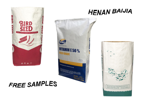 Kraftpapier lamellierte pp. gesponnene Taschen imprägniern 3 Schicht zusammengesetztes Plastik25kg 50kg