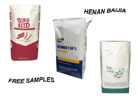 Industrie gesponnene zusammengesetzte Kraftpapier-Tasche recyclebares wasserdichtes 15kg 25kg 3ply