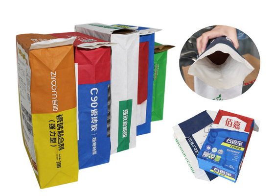 Mineraldünger geklebte Ventil Multiwall-Papiertüten 20kg 25kg wasserdicht