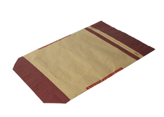 Kundenbezogenheit 3 Schichten siegelte Papiertüte-Paralleltrapez-Taschen-Öffnung heiß