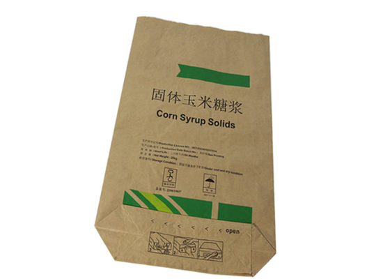 Saugfähige Papiertüten Multiwall Kraftpapier für Kieselerde Clay Granular