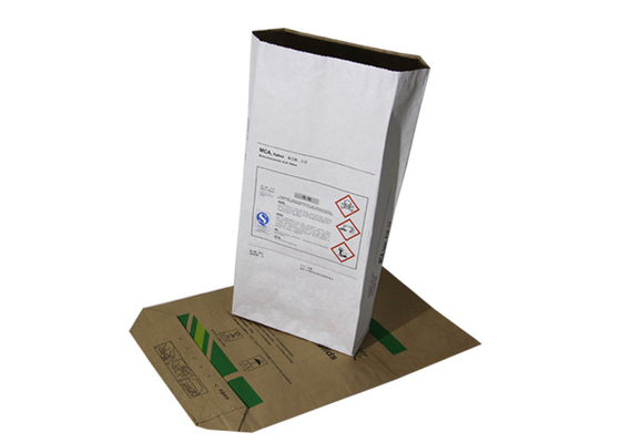 Flüssiger Fleck- fertigte saugfähige Multiwall-Kraftpapier-Tasche 20kg 25kg besonders an