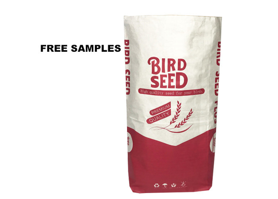 Kundenspezifische flüssiger Fleck-saugfähige Papierverpackendrucktasche 15kg 20kg