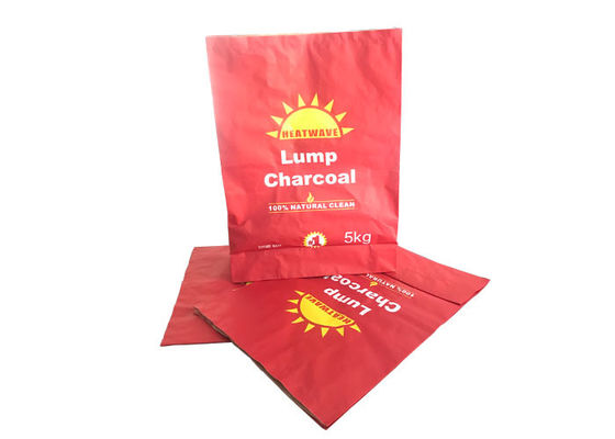 Kundengebundene Kraftpapier-Tasche für Brandfackel GRILL Holzkohlen-Hartholz-Sägemehl-Brikett