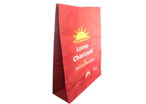 Kundengebundene Kraftpapier-Tasche für Brandfackel GRILL Holzkohlen-Hartholz-Sägemehl-Brikett